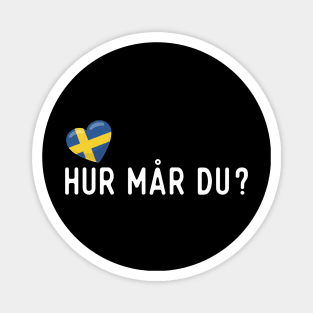 Swedish Hur mår du? Magnet